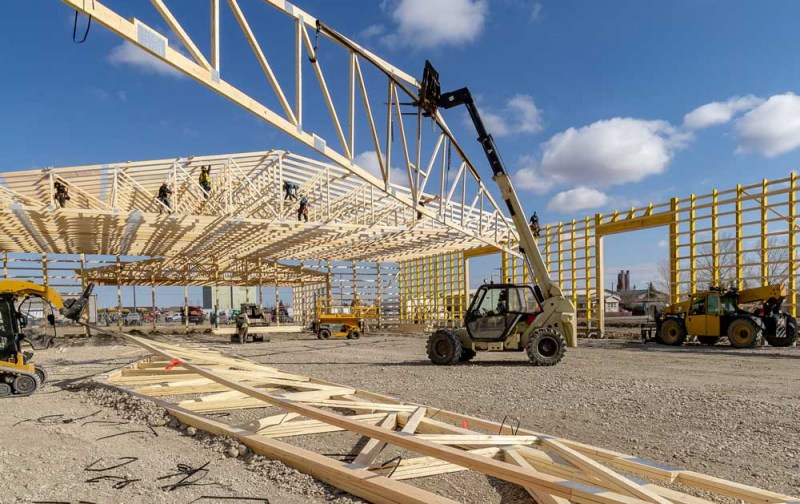 Detalyadong paliwanag ng large-span truss construction