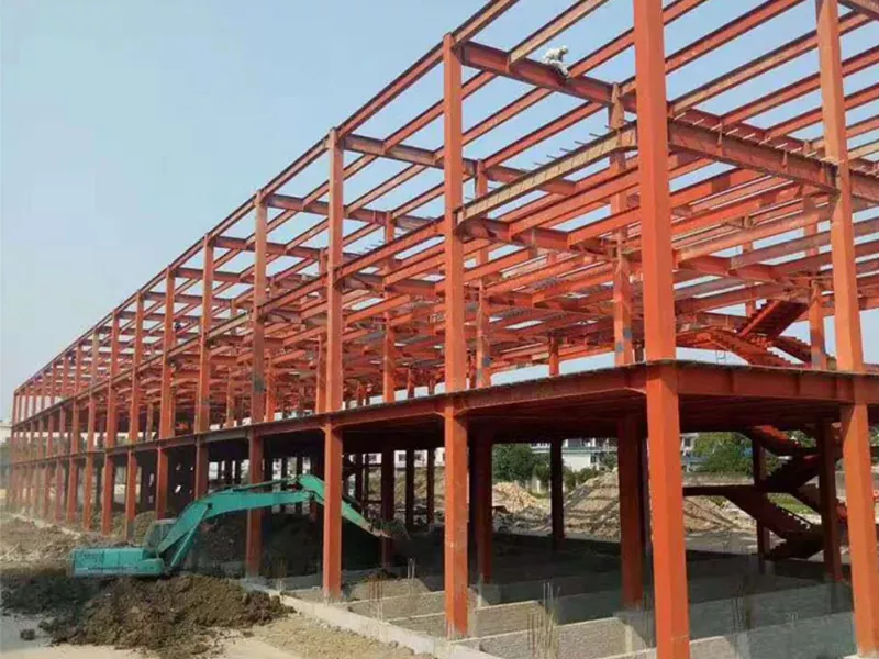 Eco-friendly na Steel Frame Warehouse Construction