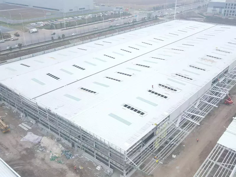 Malaking Span Steel Structure Construction Sandwich Panel Wall